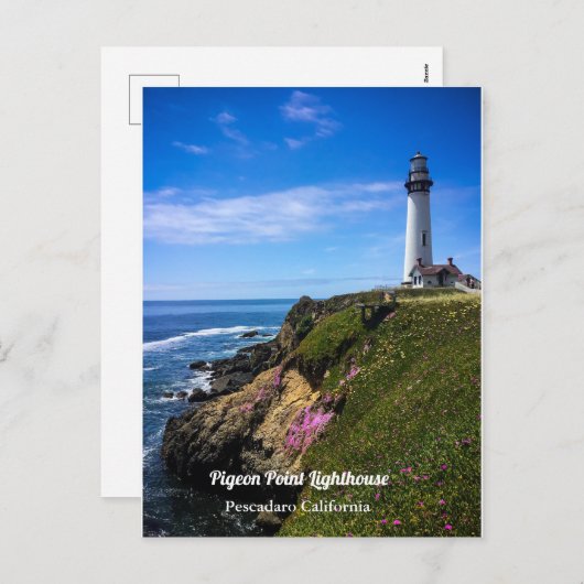 ピジョンポイントライトハウスカルフィフォルニア シーズンポストカード (正面/裏面)