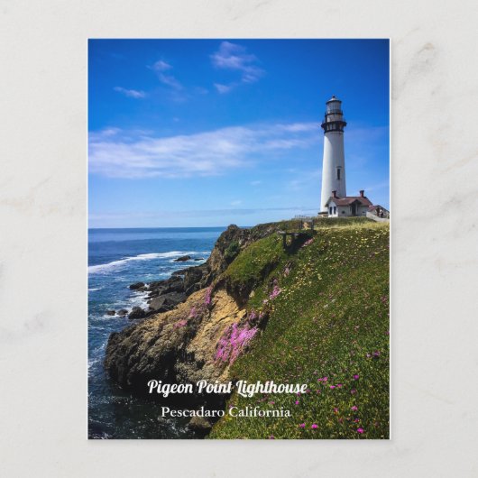 ピジョンポイントライトハウスカルフィフォルニア シーズンポストカード (正面)