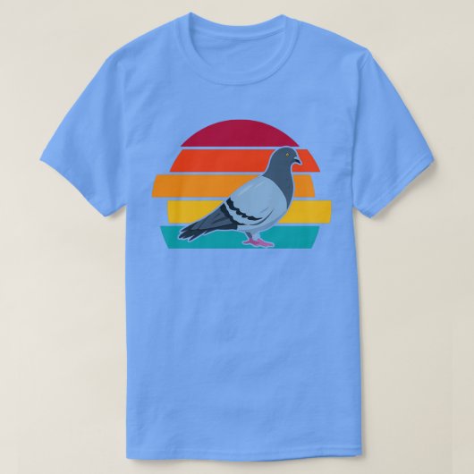 ピジョンヴィンテージデザイン1 Tシャツ (デザイン正面)