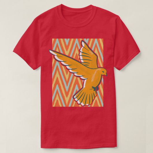 ピジョンヴィンテージレトロ Tシャツ (デザイン正面)