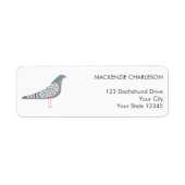 ピジョン差出人住所 ラベル (正面)