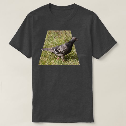 ピジョン歩くアウト1 Tシャツ (デザイン正面)