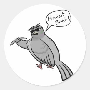ピジン鳩ステッカー ラウンドシール