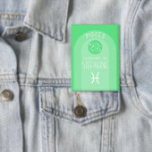 ピスカスタムス誕生日〔占星術の〕十二宮図-モダンデザイン 缶バッジ (インサイチュ)