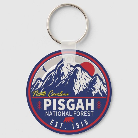 ピスガナショナルフォレストノースカロライナヴィンテージ キーホルダー (正面)