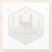 ピスガ国立森林熊 ガラスコースター (裏面)