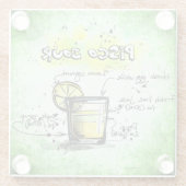 ピスコサワードリンクレシピ ガラスコースター (裏面)