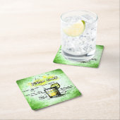 ピスコサワードリンクレシピ スクエアペーパーコースター (インサイチュ)