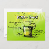 ピスコサワードリンク – カクテルギフト ポストカード (正面/裏面)