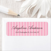 ピスタイリッシュッフェミニンクストライプの手書きモダン入力 ラベル (インサイチュ)