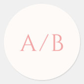 ピスタイリッシュッモダンク結婚ス ラウンドシール (正面)