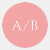 ピスタイリッシュッモダンク結婚ス ラウンドシール (正面)