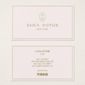 ピスタイリッシュッ淡い色のクプロフェッショナルモノグラム (正面&裏面)