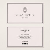 ピスタイリッシュッ淡い色のクプロフェッショナルモノグラム (正面&裏面)