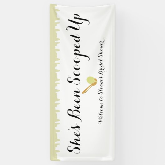 ピスタチオのアイスクリームソーシャルウェルカムビニールバナー 横断幕 (縦)