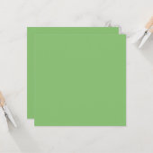 ピスタチオのナットグリーン無地のカラー カード (正面/裏面インサイチュ)