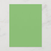 ピスタチオのナットグリーン無地のカラー ポストカード (正面)