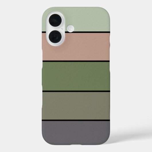 ピスタチオの殻 グリーン ピーチ パープル ストライプ Case-Mate iPhoneケース (裏面)
