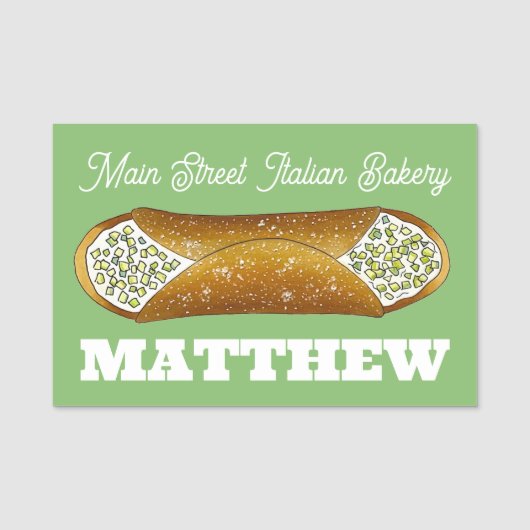 ピスタチオカノリイタリアンベーカリー食品デザート 名札 (正面)