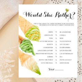 ピスタチオブライダルシャワーは彼女の方がゲーム