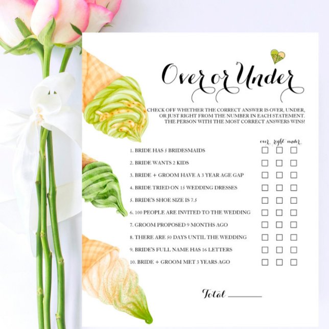 ピスタチオブライダルシャワーオーバーまたはゲーム中 (クリエイターアップロード済み)