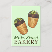 ピスタチオマドレーヌフランスのパティスリーベーカリーシェフ 名刺 (正面)