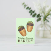 ピスタチオマドレーヌフランスのパティスリーベーカリーシェフ 名刺 (スタンド正面)