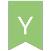 ピスタチオ無地のカラーカスタマイズイット バンティングフラッグ (第2の旗)