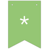 ピスタチオ無地のカラーカスタマイズイット バンティングフラッグ (第1の旗)