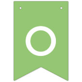 ピスタチオ無地のカラーカスタマイズイット バンティングフラッグ (第3の旗)