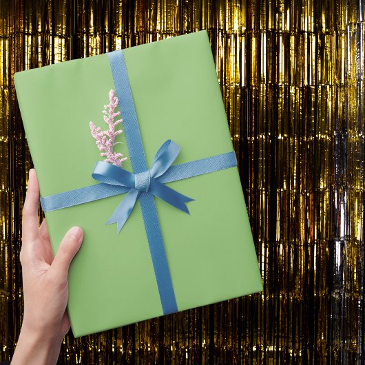 ピスタチオ無地のカラー ラッピングペーパー