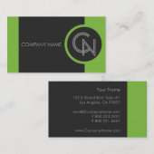 ピスタチオ緑はっきりした色 名刺 (正面/裏面)