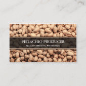 ピスタチオ製作者/農家写真名刺 名刺 (正面)