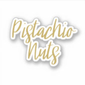 ピスタチオ・ナット保管ステッカー シール (正面)