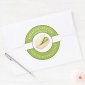 ピスタチオ・バター・ラベル ラウンドシール (封筒)