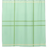 ピスタチオ・バニラ幾何学模様 シャワーカーテン (正面)