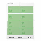 ピスタチオ ラベル (フルシート)