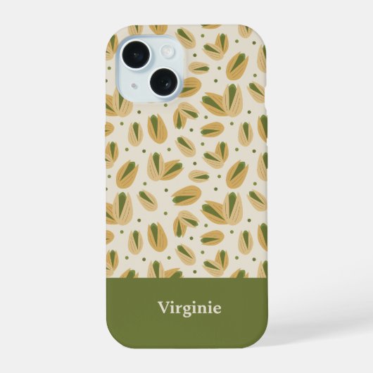 ピスタチオ iPhone 15ケース (裏面)