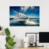 ピスター来港への動力船 ポスター (ホームオフィス)