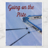 ピステのスキーのワインボトルのラベルに行く。 ワインラベル (シングルラベル)