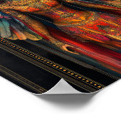 ピスティスソフィアグノーシス女神絵を描抽象芸術 ポスター (角)