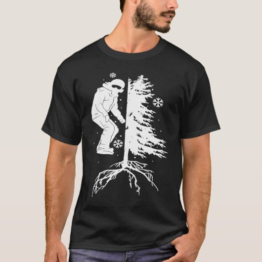 ピステツリーのスノーボーダー Tシャツ (正面)