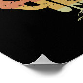 ピストの木を持つスノーボーダー ポスター (角)