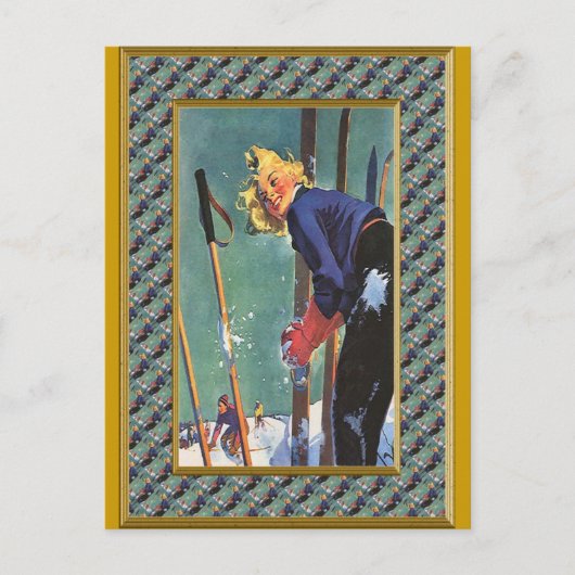 ピストの準備ができている シーズンポストカード (正面)