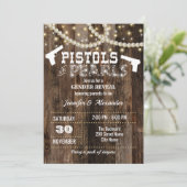 ピストルまたは真珠の性別を示す 招待状 (スタンド正面)