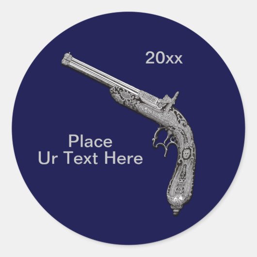 ピストルガンショーカスタム海軍 ラウンドシール (正面)