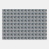 ピストルパターンターゲットシューティングスポーツ ラッピングペーパーシート (正面2)