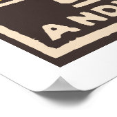 ピストルブランド(インディアンヴィンテージマッチボックスカバー) ポスター (角)