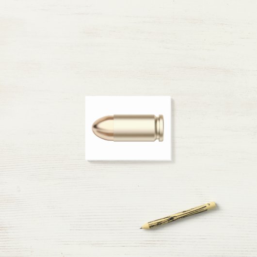 ピストル弾 ポストイット (デスク上)