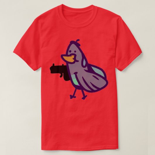 ピストル・ピジョン Tシャツ (デザイン正面)
